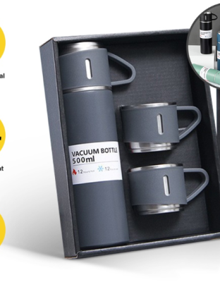 Bright Crown Termos Vacuum Flask Gift Set Hampers